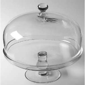  Artland Crystal Simplicity Cake Plate with Glass Dome 