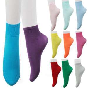 Opaque Ankle High Stretchy Stocking Socks 18colors  