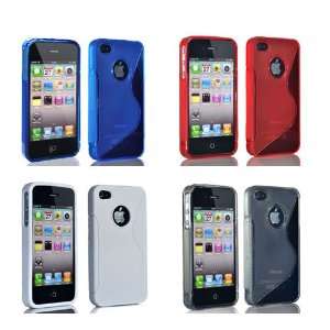   4S 4G 4 TPU Skin Cover Bumper AT&T Verizon Cell Phones & Accessories