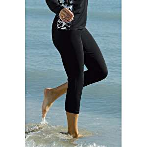 NEW Coolibar UPF Womens Capri Swim Tights UV Protective  
