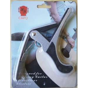  Guitar Capo for Acoustic&Electric Guitar Deluxe Silver 