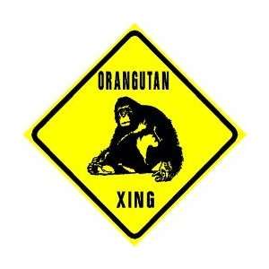  ORANGUTAN CROSSING zoo monkey ape sign