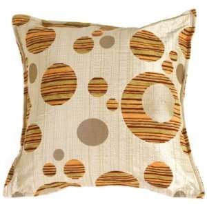   Decor   Candy Striped Circles 17x17 Throw Pillow: Home & Kitchen