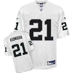 Nnamdi Asomugha #21 Oakland Raiders Replica NFL Jersey White Size 48 