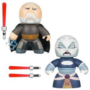   : Star Wars Mighty Muggs Count Dooku and Asajj Ventress: Toys & Games