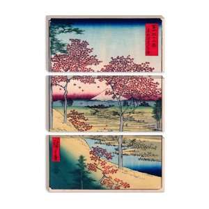  View of The Sunset At Meguro, Edo by Ando Hiroshige Canvas 