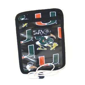  University of Miami Canes Hurricanes Badge Holder by Broad 