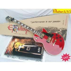   whole   custom trans red electric guitar + parts Musical Instruments