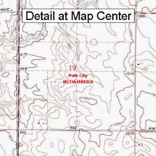 USGS Topographic Quadrangle Map   Polk City, Iowa (Folded/Waterproof)