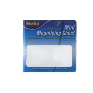  Helix 3X Magnifying Sheet, 3 x 2 Inch, Clear (32523 
