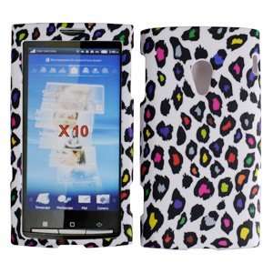   Color Leopard Hard Protector Case For Sony Ericsson Xperia X10 Mini