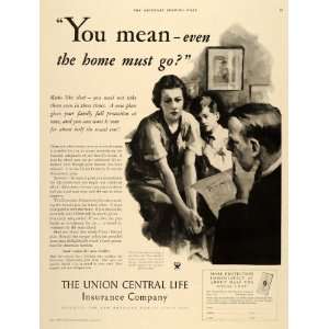  1934 Ad The Union Central Life Insurance Company Family 