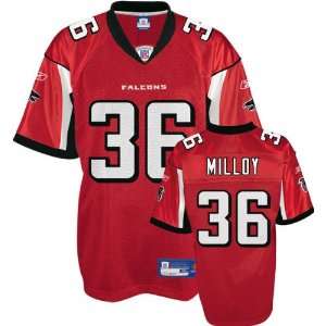  Lawyer Milloy Red Reebok NFL Replica Atlanta Falcons 