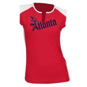  Atlanta Hawks NBA Womens Split City T Shirt Sports 