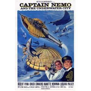 Captain Nemo and the Underwater City HIGH QUALITY MUSEUM WRAP CANVAS 