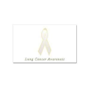  Lung Cancer Awareness Rectangular Sticker