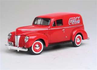 Coca Cola 1940 Ford Delivery Sedan 1:24 Scale Diecast Replica / New 