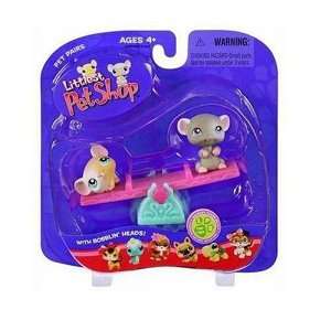  Hasbro Littlest Pet Shop Pet Pairs Mouse Figures: Toys 