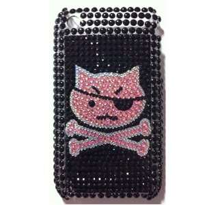  Pink Pirate Cat Crystal Diamond Bling Rhinestone Protector 