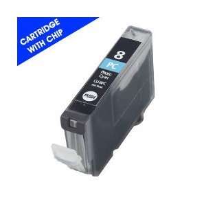 Remanufactured Photo Cyan Inkjet Cartridge with Chip for Canon CLI 8PC 