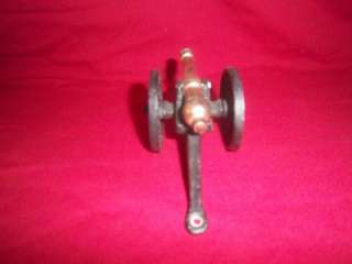 VINTAGE CAST IRON AND BRASS CANNON MODEL OR TOY  