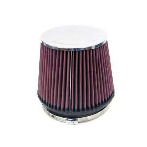  Chrome Round Tapered Universal Air Filter: Automotive