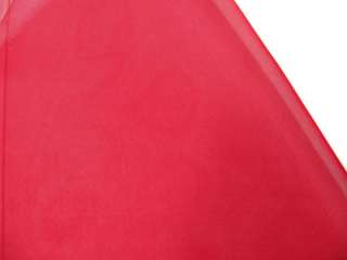 Red Thick 100% Pure Silk Organza Fabric per Meter #s24  