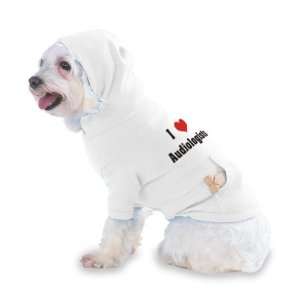  I Love/Heart Audiologists Hooded (Hoody) T Shirt with 