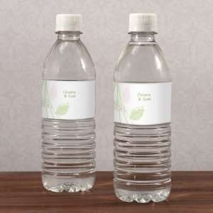 Green Organic Water Bottle Label   Leaf Green Health 