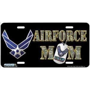 485 Airforce Mom Wings Military License Plates Car Auto Novelty 