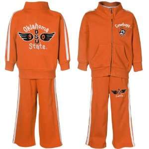   Orange Bobcat Full Zip Warm Up Jacket & Pants Set
