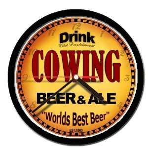  COWING beer and ale cerveza wall clock: Everything Else