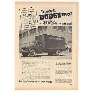   Co Dodge Job Rated Truck Trade Print Ad (42157)