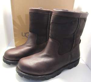 UGG Beacon Mens Boots Obsidian Brown Size US 14 EUR 48.5 NEW IN BOX 