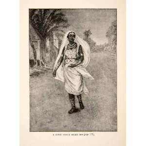  1901 Print Milton Burns Hindu Costume Dress Jewelry Ethnic 