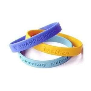  Color Filled Silicone Wristbands Silicone Wristband   Awareness 