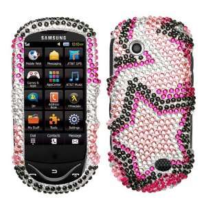  Twin Stars Diamante Protector Cover for SAMSUNG A697 