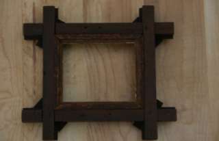 Gilded & Ribbed Antique Victorain Black Walnut Picture Frame W/ Glass 