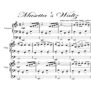   Waltz Puccini Big Note Organ Sheet Music Johann Strauss Books
