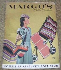 VINTAGE MARGOS CREATIONS CROCHET PATTERN BOOK 1946  