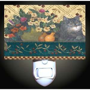  Bouqet Cat Decorative Night Light