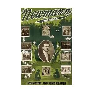  Newmann the Great hypnotist and mind reader 12x18 Giclee 