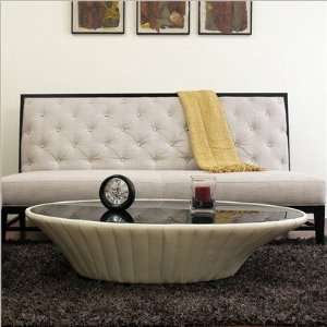  Baxton Studio Bristol Tufted Modern Armless Sofa in Gray 