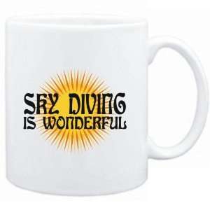 Mug White  Sky Diving is wonderful  Hobbies Sports 