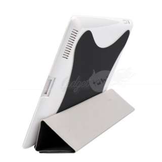 New Slim Magnetic Smart Cover With Hard Case For iPad 2  