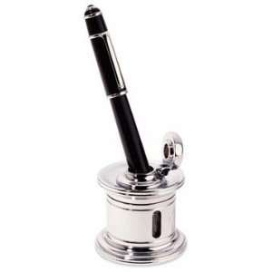  El Casco Ink Pot For Fountain Pen And Quills Chrome M 