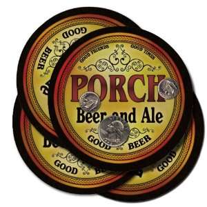  Porch Beer and Ale Coaster Set: Kitchen & Dining