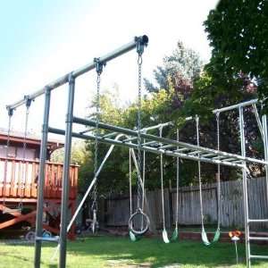  ponent Playgrounds Abby Metal Swing Set Patio, Lawn & Garden