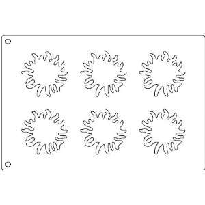  Tuile Template, Fireball, 3 1/2 Diameter Each. Overall 