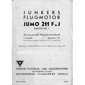   und J   Aircraft Engine Handbook Manual   Junkers Jumo 211 Books